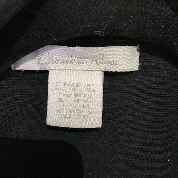 Charlotte Russe Black Jacket with Brass Hardware Details - Picture 3 of 7